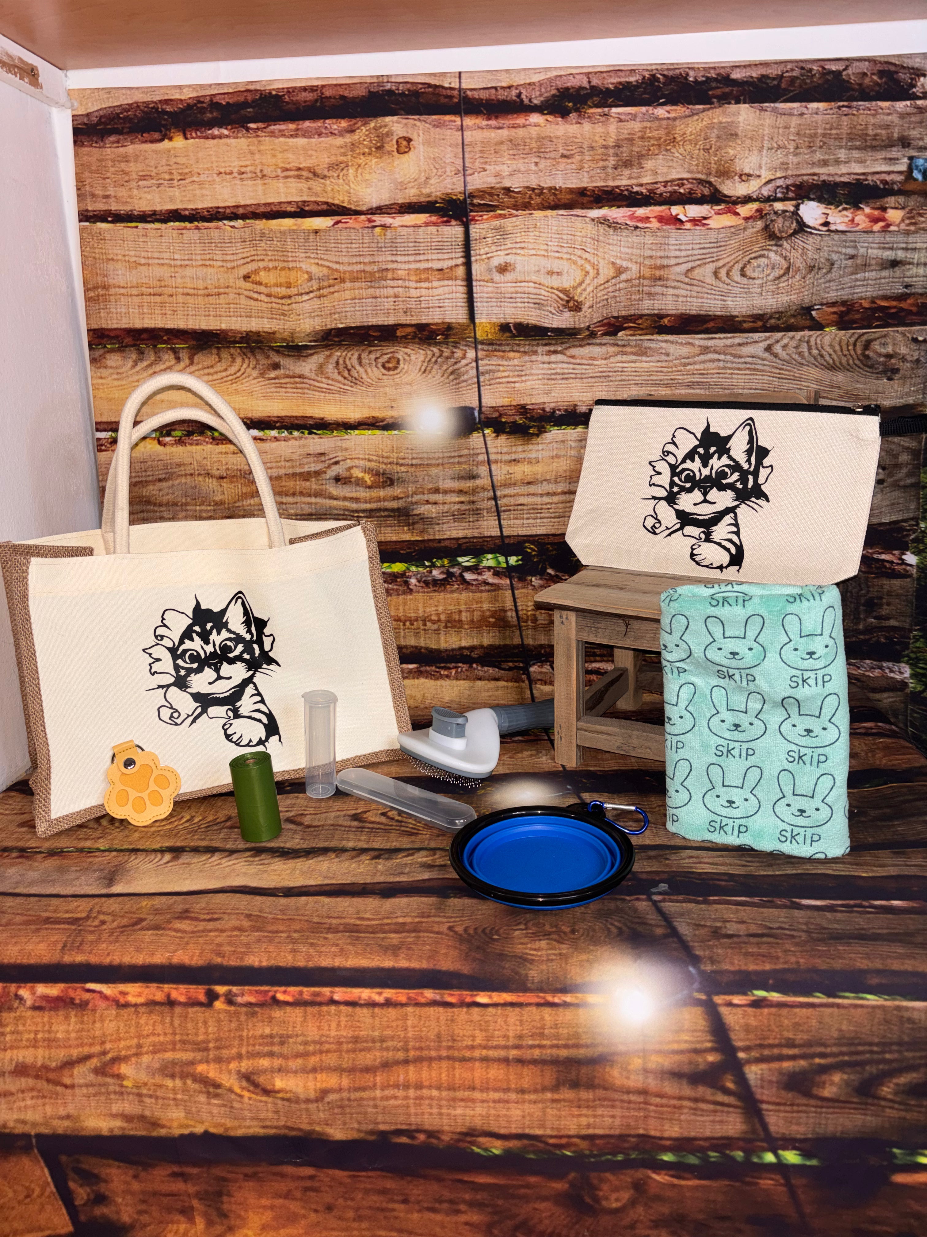 Kit de Voyage Personnalisable pour Chat – Édition Complète