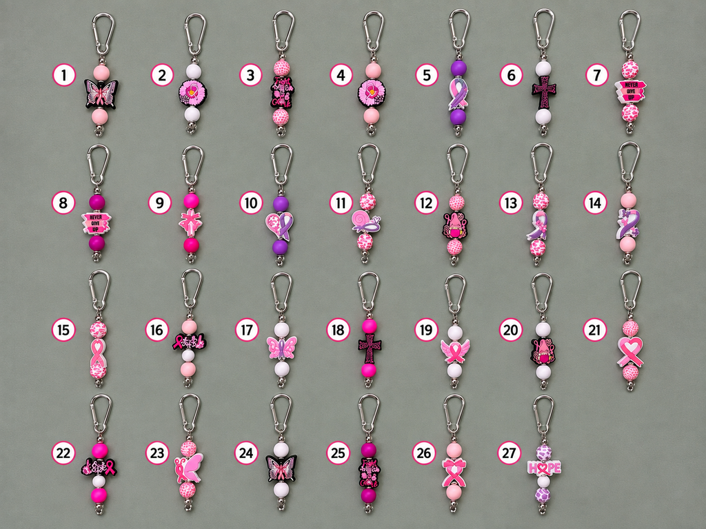 Porte-clé Octobre Rose