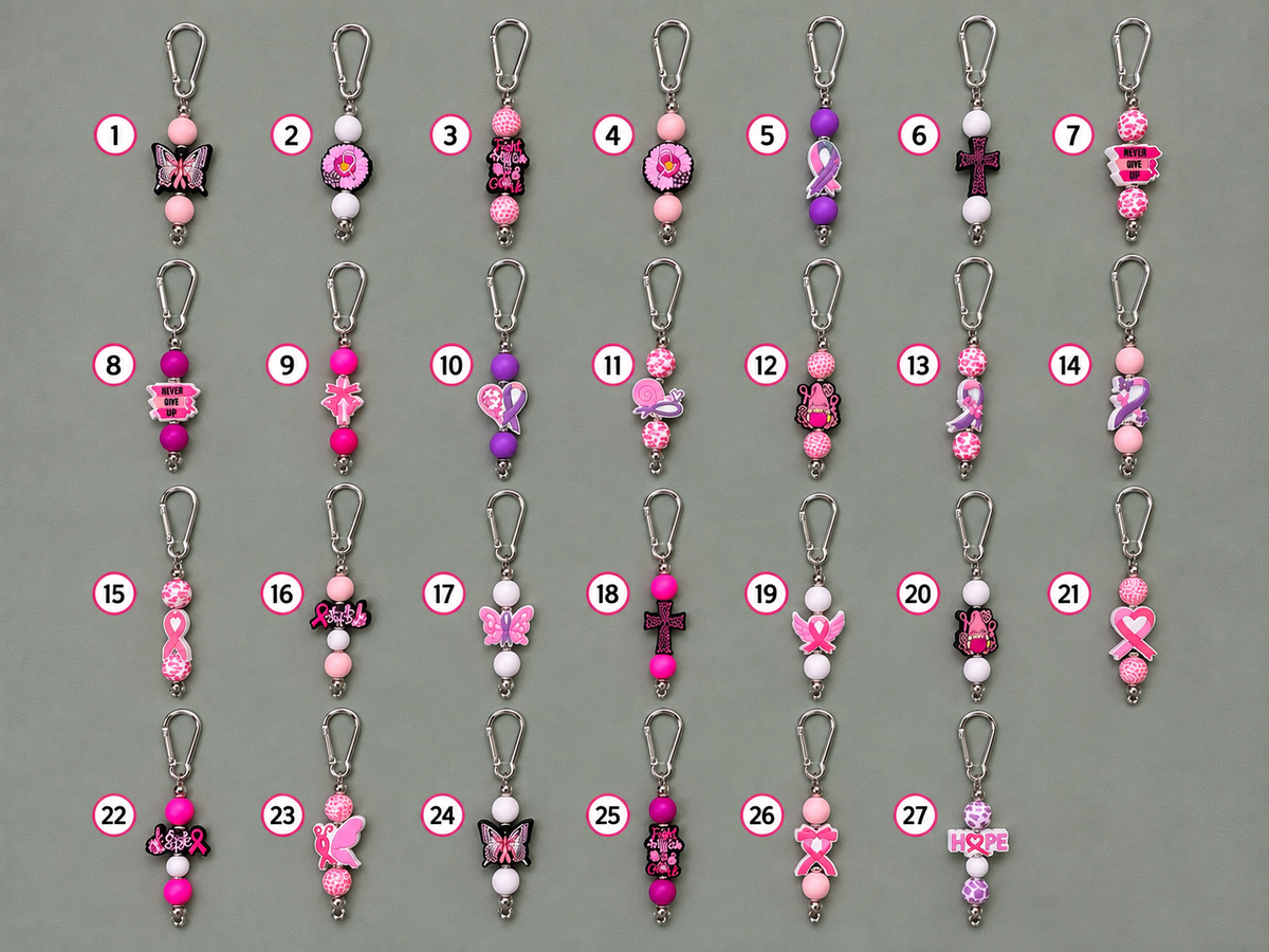 Porte-clé Octobre Rose