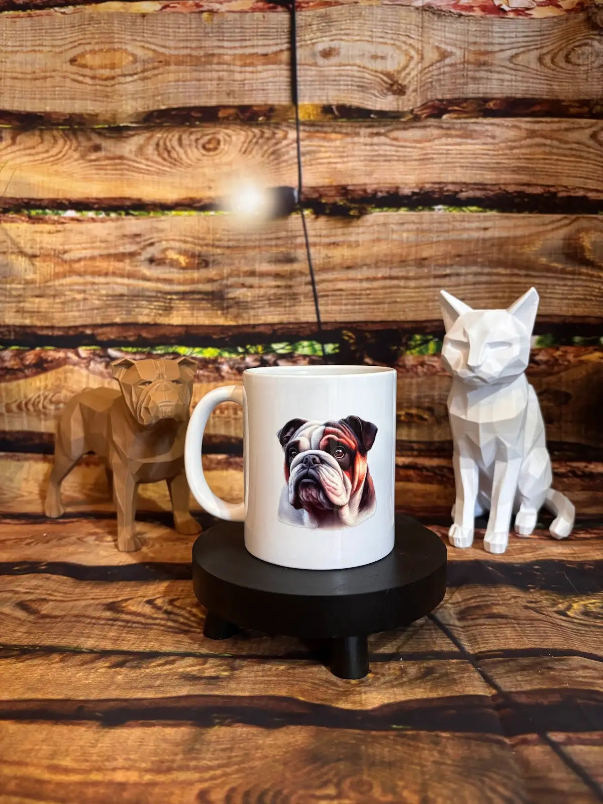 Mug blanche floqué animaux