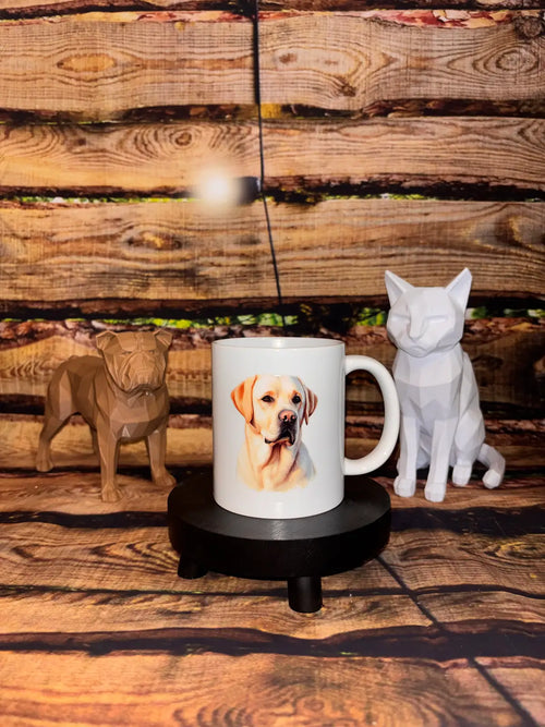 Mug blanche floqué animaux