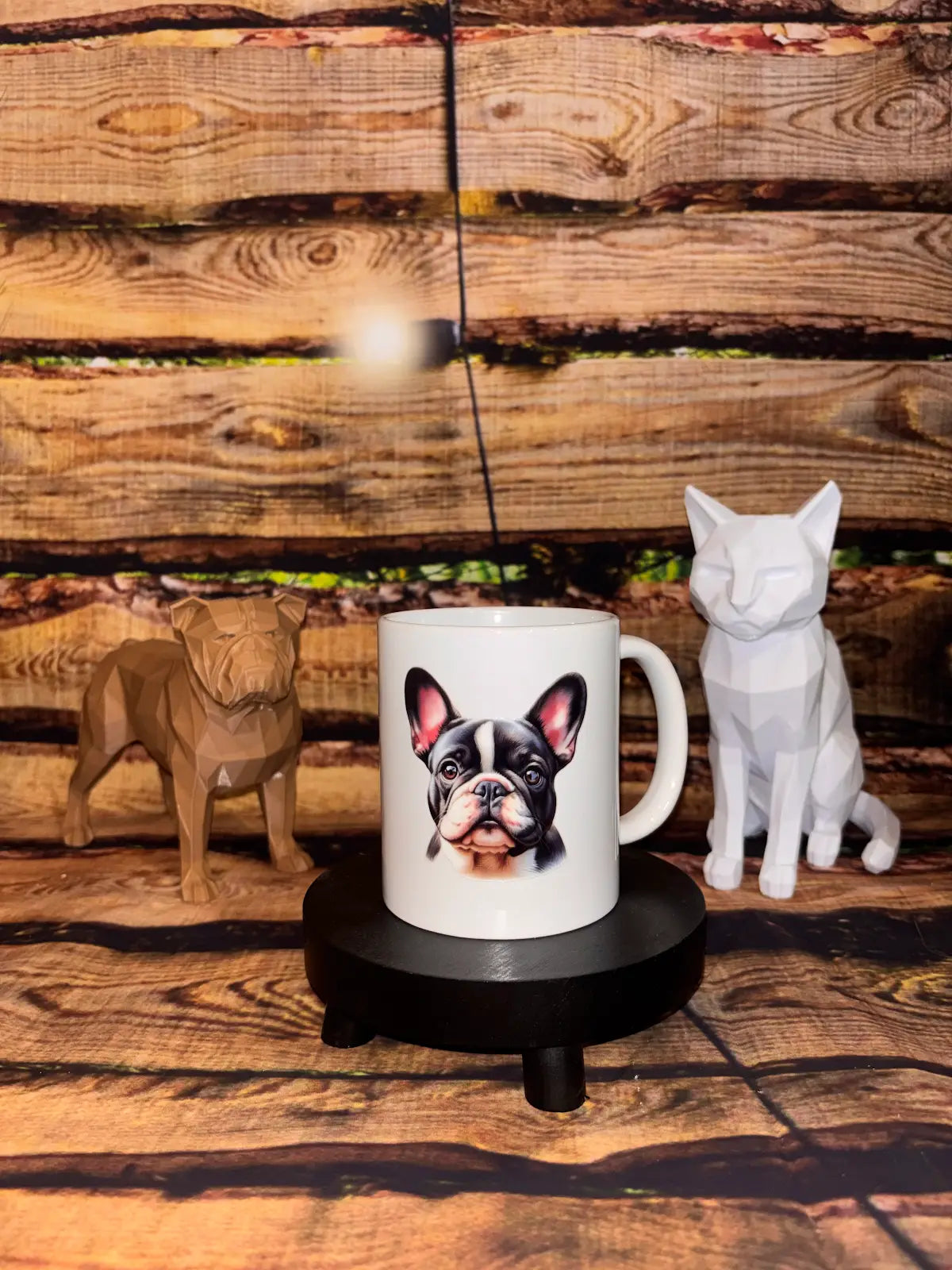 Mug blanche floqué animaux