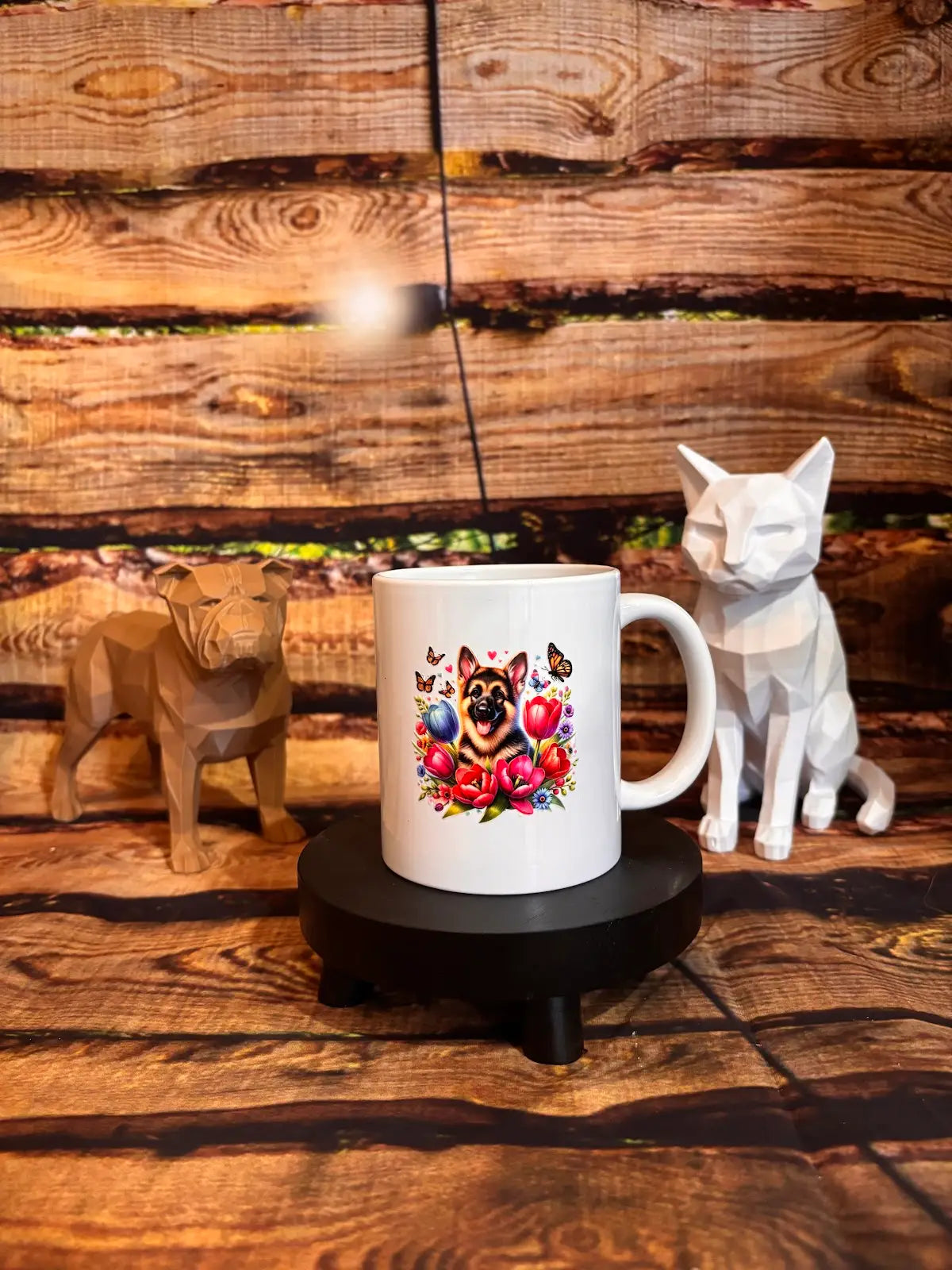 Mug blanche floqué animaux